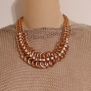Vtg Aldo Heavy Chained Necklace